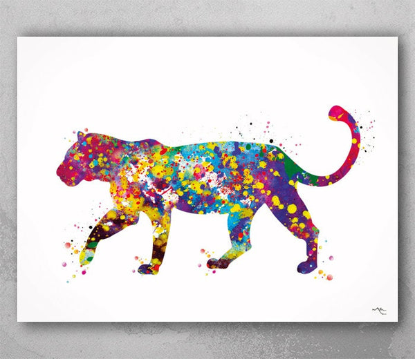 Tiger Watercolor Print Wild Animal Safari Decor Art Poster Housewarming Gift Nursery Decor Wall Art Wall Decor Home Decor Wall Hanging-448