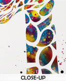 Giraffe Watercolor Print Gift For Kids Newborn Nursery Decor Wall Art Wall Decor Baby Shower Birthday Wall Hanging Teen Room Decor-2365