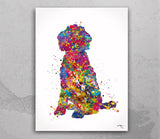 Labradoodle Watercolor Print Labradoodle Doglover Gift Pet Dog Love Puppy Friend Animal Dog Dogart Poster Dog Art Doodle Art Poster-1680