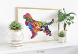 Cocker Spaniel Watercolor Print Dog Print Pet Gift Dog Love Puppy Friend Dog Poster Dog Art Customizable Animal Pet Poster Dog Poster-1140