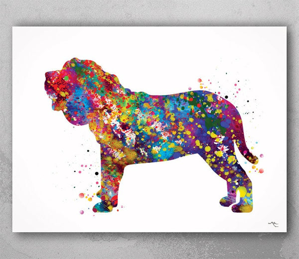 Neapolitan Mastiff Watercolor Print Dog Art Custom Dog Portrait Pet Dog Love Animal Dog Painting Doglover Gift Personelize Decor Poster-1483