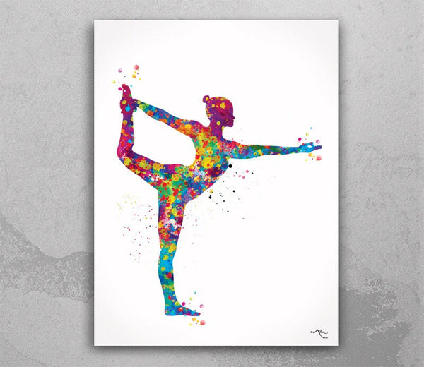 Natarajasana, Yoga Pose, Yoga Poster, Yoga Pose, Yoga Print, Yoga Watercolor, Yoga Studio, Yoga Decor, Lord of the Dance, Yogi Gift-1203