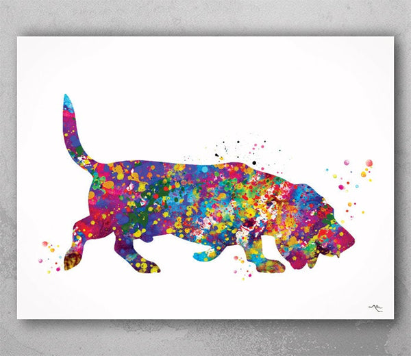Basset Hound Dog Watercolor Dog Print Basset Hound Pet Dog Love Puppy Friend Animal Dog Pet Art Dogart Basset Hound Poster Dog Art-1442