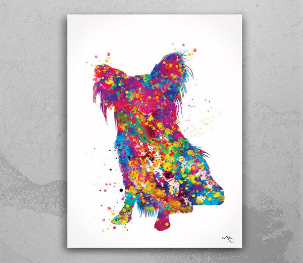 Papillon Dog Watercolor Dog Print Pet Gift Pet Dog Love Friend Dog Papillon Dog Puppy Gift Dog Art Wall Art Doglovers Gift Dog Print-184