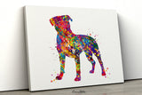 Staffordshire Bull Terrier Watercolor Dog Print Pet Gift Pet Dog Love Doglover Poster Dog Art Bull Terrier Memorial Gift Poster Dog-1621