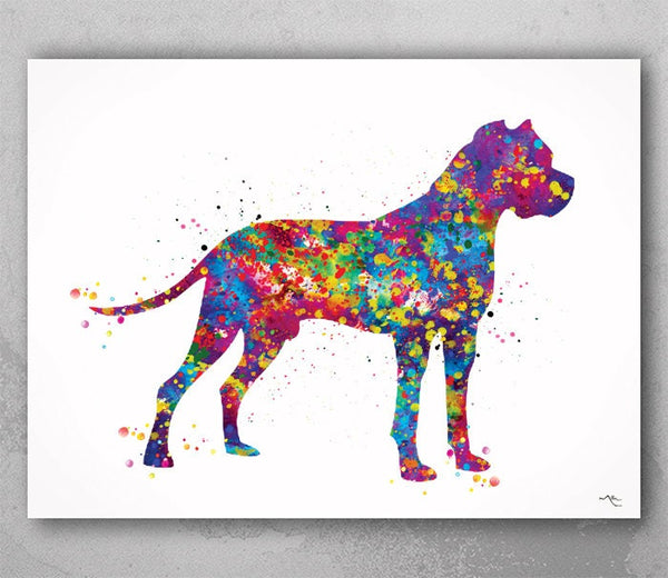 Dogo Argentino Watercolor Print Dogo Argentino Art Print Poster Gift Pet Dog Love Puppy Friend Animal Dog Poster Pet Decor Custom Dog-1103