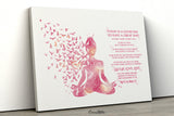 Yoga Art, Yogi, Yoga Poster, Yoga Pose, Yoga Print, Yoga Woman Watercolor, Yoga Studio, Blush Pink, Yoga Wall Decor, Yoga Gift, Yoga-2383
