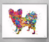 Papillon Dog Art Watercolor Dog Print Pet Gift Pet Dog Love Friend Dog Papillon Dog Puppy Gift Dog Art Wall Art Doglovers Gift Dog Print-410