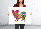 Papillon Dog Art Watercolor Dog Print Pet Gift Pet Dog Love Friend Dog Papillon Dog Puppy Gift Dog Art Wall Art Doglovers Gift Dog Print-410
