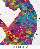 Pregnant Mom Watercolor Print Pregnancy Gift Gynecology Obstetrician Nursing Baby Shower New Mum Medical Office Art Clinic Midwife Gift-1276