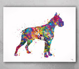 Boxer Dog, Watercolor Print, Doglover gift, Animal Print, Dog Art, Boxer Poster, Dog Poster, Animal Wall Decor, Custom Pet, Wall Hanging-944