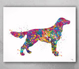 Flat Coated Retriever Watercolor Dog Print Pet Gift Pet Loss Gift Dog Love Puppy Doglover Poster Dog Art Customizable Animal Pet Poster -550