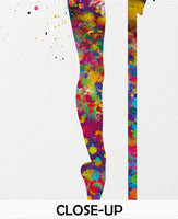 Pole Dancer Woman Girl Watercolor Print Dance Studio Sports Art Fitness Gift Sexy Show Nursery Art Dance Gift Girls Dancing Wall Art-1308