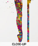 Pole Dancer Woman Girl Watercolor Print Dance Studio Sports Art Fitness Gift Sexy Show Nursery Art Dance Gift Girls Dancing Wall Art-1308