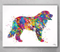 Bernese Mountain Dog Watercolor Print Personelized Memorial Gift Pet Berner Dog Doglover Gift Pet Animal Mountain Dog Poster Dog Art-1594