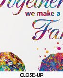 Elephant Family Watercolor Print Lesbian Family Together Family Quote Wedding Gift LGBT Gay Pride Same Sex Gift Lesbian Art Love Wins-803