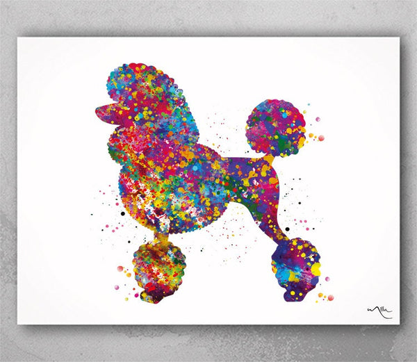 Poodle Dog Watercolor Print Dog Lovers Gift Dog Art Print Animal Lover Nursery Wall Art Wall Decor Art Home Decor Wall Hanging-1248
