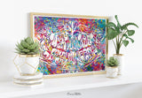 Dental X-RAY Baby Teeth Watercolor Print Tooth Anatomy Pediatric Dentist Dental Clinic Medical Art Dentistry Pan X Ray Orthodontist-2447