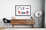 Dentist Art Watercolor Print Tooth Teeth Anatomical Dental Office Clinic Dentistry Dental Implant Orthodontic Orthodontist Teeth Braces-260