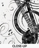 Acoustic Guitar Music Instrument Watercolor Print Classic Guitar Player Music Art Wall Decor Guitarist Gift Geekery Nerdy Wall Hanging-2453