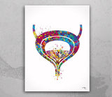 Urology Art Watercolor Print Set of 3 Office Clinic Urinary Tract Wall Art Nephrologist Medical Art Nephrology Decor Kidney Bladder -2311