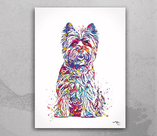 Cairn Terrier Dog Watercolor Print Dog Print Custom Dog Print Cute Dog Art Nursery Dog Wall Doglover Art Cairn Terrier Pet Poster Puppy-1519