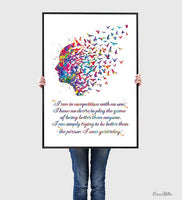 Free Mind Quote Watercolor Print Motivational Quote Meditation Art Yoga Print Psychology Clinic Therapy Art Yoga Studio Wall Art Nirvana-323