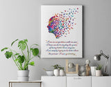 Free Mind Quote Watercolor Print Motivational Quote Meditation Art Yoga Print Psychology Clinic Therapy Art Yoga Studio Wall Art Nirvana-323