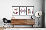 Dental Hygienist Gift Set Watercolor Print Dental Gift Decor Dentist Present Medical Art Dental Care Dentist Office Dentistry Clinic-655