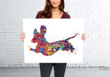 Dachshund Watercolor Print Sausage Dog Teckel Print Pet Gift Doxie Dog Love Puppy Friend Dog Poster Dog Art Poster Doodle Dog Poster-541