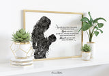 Mother and Baby Quote Watercolor Print Mother and Son Mother and Daughter Mother and Children Mother and Kids Baby Shower No one Else-1668