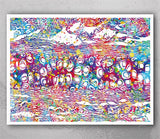 Cartilage Bone Watercolor Print Human Anatomy Medical Art Physiotherapists Chiropractic Orthopedic Art Cross Section of Human Bone-2114