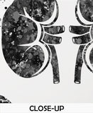 Kidney Care Watercolor Print Gastrointestinal Nephrology Clinic Decor Urologist Gift Dialysis Nurse Gift Medical Art Hemodialysis Gift-2456