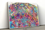 Uterus Histology Watercolor Print Uterine Gynecology Medical Gynecologist OBGYN Female Reproductive System Medical Art Gift Office Decor-491