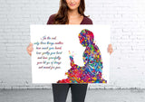 Buddha Quote Watercolor Print Wall Art Poster Buddhism Meditation Wall Decor Art Home Inspirational Quote Wall Hanging Zen Yoga Poster-2170