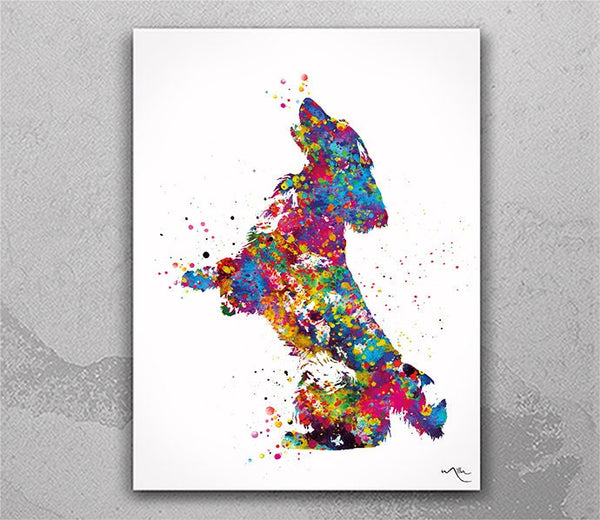 Cocker Spaniel Dog Watercolor Print Cocker Jumping Playing Bouncing Gift Pet Dog Love Puppy Pet Art Dogart Abstract Poster Dog Art-1417