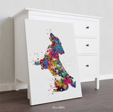 Cocker Spaniel Dog Watercolor Print Cocker Jumping Playing Bouncing Gift Pet Dog Love Puppy Pet Art Dogart Abstract Poster Dog Art-1417