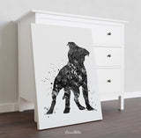 Staffordshire Bull Terrier Watercolor Dog Print Pet Gift Pet Dog Love Doglover Poster Dog Art Bull Terrier Memorial Gift Poster Dogart-1630