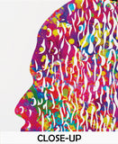 Face to Face Watercolor Print LOVE Gift PSI Psychology Art Clinic Dialogue Psychology Office Psychologist Gift Therapist Couples Therapy-11