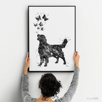 Golden Retriever Watercolor Dog Print Pet Gift Pet Dog Love Puppy Friend Dog Poster Dog Art Customizable Animal Pet Poster Dog Poster-1748