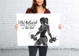 Bodybuilding Watercolor Print Fitness Girl Quote Fit Girl Mom Female Woman Dumbbells Wall Art Gym Weight Lifting Sport Weight Training-2487