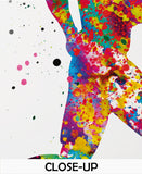 Runners Watercolor Print Canvas Runner Woman Man Couple Marathon Winner Gift Sport Poster Motivational Inspirational Running Gift-1382