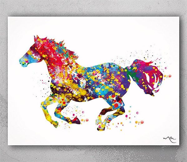 Horse Watercolor Print Equestrian Wall Art Horse Rider Gift Equestrian Girl Horse Lover Wall Decor Horse Wall Art Home Decor Housewarming-21