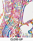 Twin Pregnancy Watercolor Print Womb Pregnancy Anatomy Gynecology Obstetrician Nursing Midwife Baby Fetus Medical Art Clinic Doctor Gift-869