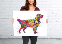 Golden Retriever Watercolor Dog Print Pet Gift Pet Dog Love Puppy Friend Dog Poster Dog Art Customizable Animal Pet Poster Dog Poster-1139