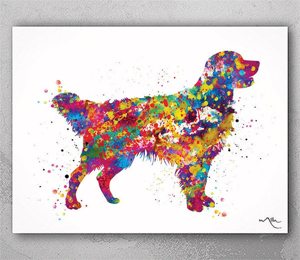 Golden Retriever Watercolor Dog Print Pet Gift Pet Dog Love Puppy Friend Dog Poster Dog Art Customizable Animal Pet Poster Dog Poster-1139