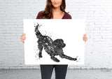 Golden Retriever Playfull Watercolor Print Pet Gift Pet Dog Love Puppy Dog Poster Dog Art Playing Dog Nursery Pet Poster Dog Poster-2177