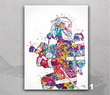 Fireman Firefighter Watercolor Print Firefighter Gift Fire Department Fire Soldier Wall Art Wall Decor Rescue Personalised Hero Gift-590