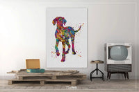 Hungarian Vizsla Dog Portrait Watercolor Print Magyar Dog Pet Gift Dog Love Puppy Friend Dog Art Custom Poster Vizsla Poster Dogart-1445