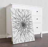 Sperms and Egg Art Watercolor Print Uterus Fertility Gynecology Medical Art Medicine Fertilization Baby OBGYN Medical Nurse Midwife-1131